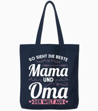 Die Besten Mama Und Oma Der Welt Mama Oma Tote Bags - Navy
