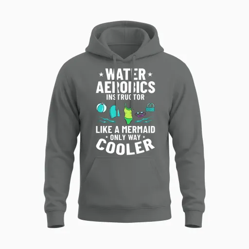 Water Aerobic Aqua Aquafit Fitness Workout Unisex Hoodie in Graphite Heather