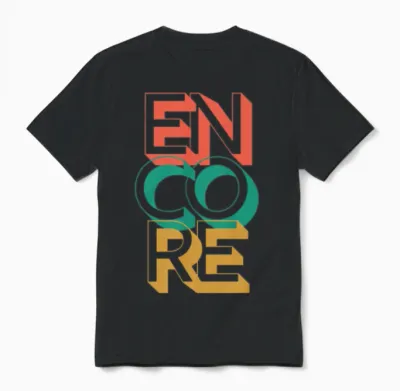 Retro Encore Unisex T-Shirt - Black