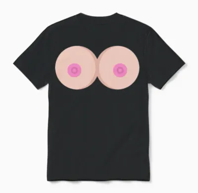 Big Tits, Huge Boobs Unisex T-Shirt - Black