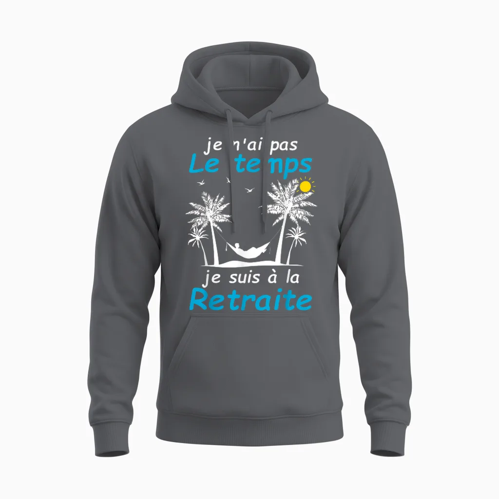 Retirement Gift Idea for Men Women Funny Retirement T-Shirt, Black, S Unisex Hoodie in Charcoal