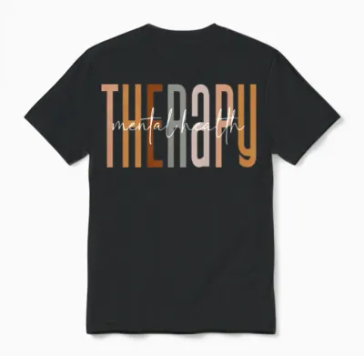 Mental Health Therapy Squad Matching Therapist Unisex T-Shirt - Black