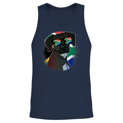 South Africa Unisex Tank Top - Navy