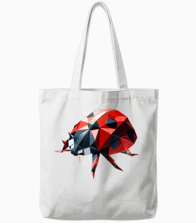 Origami Art Ladybug Insects Ladybugs Tote Bags - White