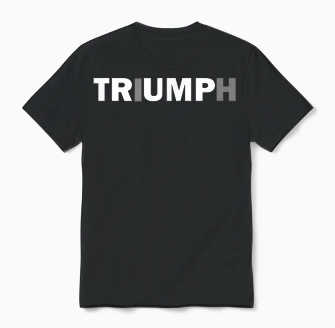 Trump Triumph T-Shirt Patriotisches Unisex T-Shirt in Black
