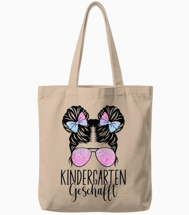 Kinder Kindergarten Geschafft 2026 2027 Kita Abschluss Tote Bags in Natural
