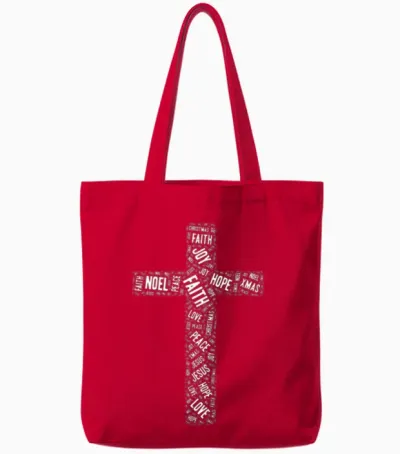 Holy Spirit Holy Spirit Holy Spirit Tote Bags - Red