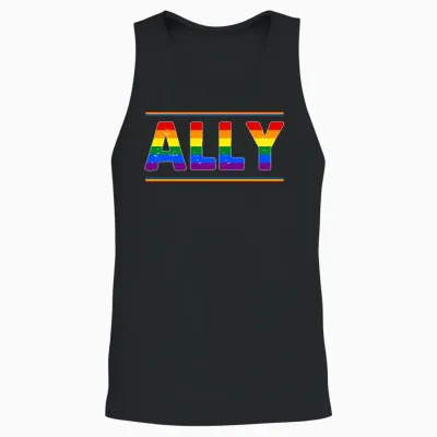 Ally Funny Unisex Tank Top - Black