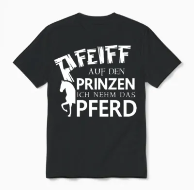 Horse Quote Unisex T-Shirt - Black