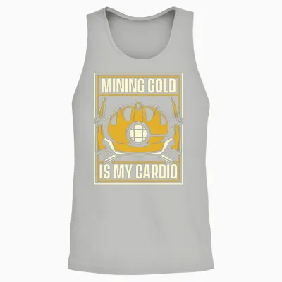 Gold Mining Unisex Tank Top - Ash