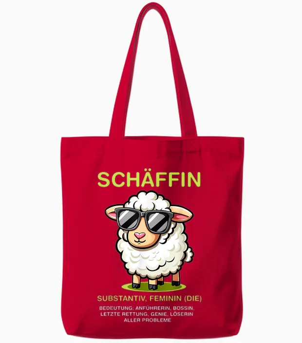 Schäffin Substantiv Feminine Tote Bags in Red