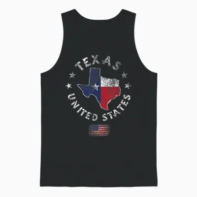 Texas - Usa - Stolz Seit 1845 Texas Fan Unisex Tank Top - Black