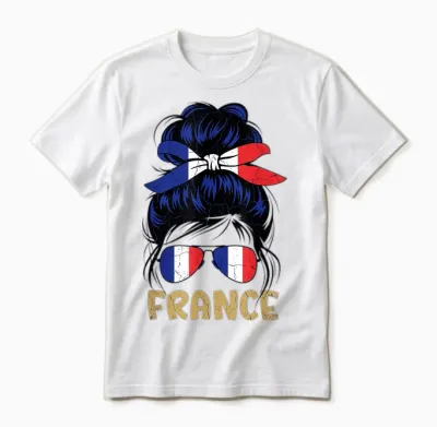 France Cadeau Français Tour Eiffel Français France Unisex T-Shirt - White