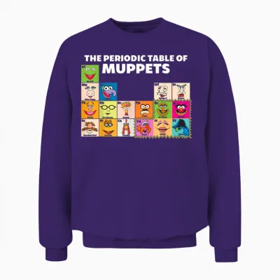 Disney the Muppets Periodic Table of the Muppets T-Shirt Small Unisex Sweatshirt - Purple