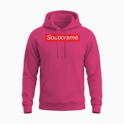 Soupcreme Funny Brand Parody Unisex Hoodie - Heliconia