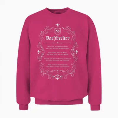 Traditional Roofer T-Shirt Cool Slogan with Guild Crest, Black, S Unisex Sweatshirt - Heliconia