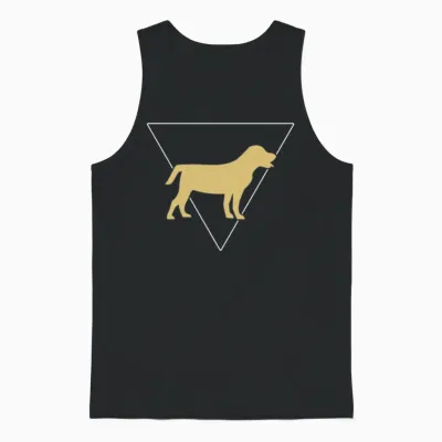 Dog Unisex Tank Top - Black