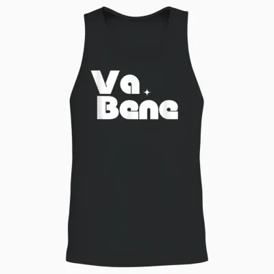 Va Bene - Très Bien - Ok Graphisme Unisex Tank Top - Black