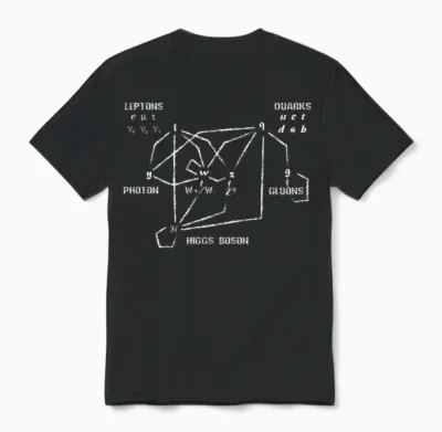 Higgs Boson Quarks Unisex T-Shirt - Black