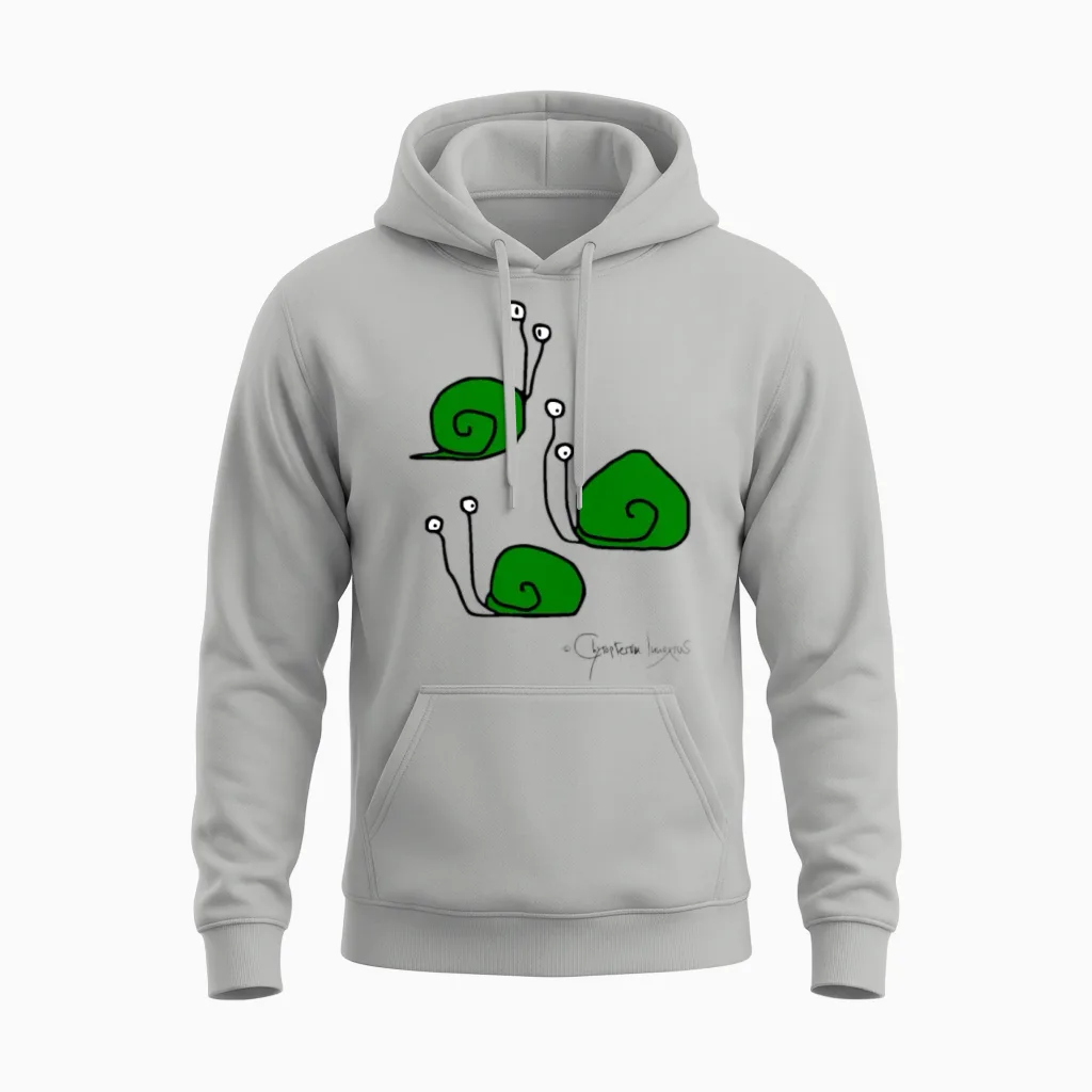 Snailmeeting - Cochleae Conventus Unisex Hoodie in Ash