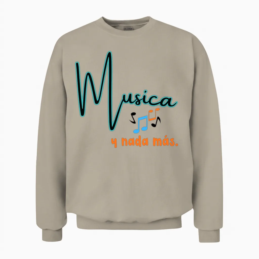 Music and Notes - Lovers Unisex Sweatshirt in Sand