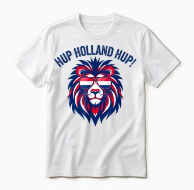 Holland Nederland Flag Dutch Lion Netherlands Pride Unisex T-Shirt - White