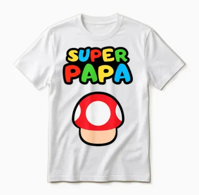 Pilz Super Papa Unisex T-Shirt - White
