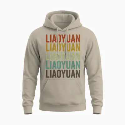 Liaoyuan China Retro Vintage Unisex Hoodie - Sand