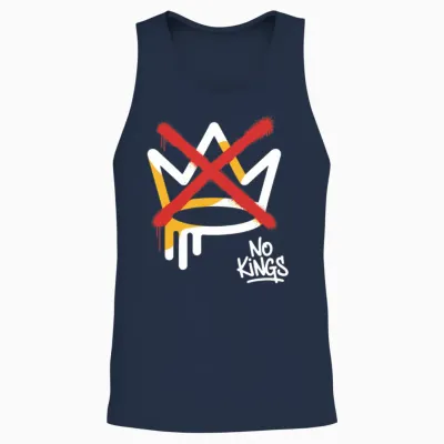 No Kings Crown Unisex Tank Top - Navy