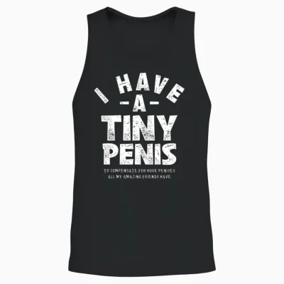 Funny-Adult Unisex Tank Top - Black