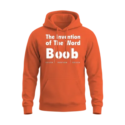 Funny Boob Unisex Hoodie - Orange