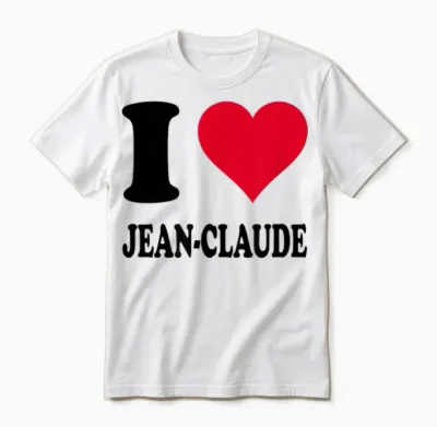 J'aime Jean-Claude T-Shirt, White, S Unisex T-Shirt - White