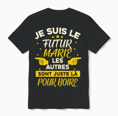 Future Groom Evg Alcohol Party with Friends Gift Evg Wedding T-Shirt, Black, S Unisex T-Shirt - Black