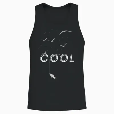 Bold Black Statement Tee – Minimalist Urban Style Unisex Tank Top - Black