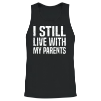 I Still Live with My Parents Unisex Tank Top - Black – 2