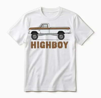 Higboy Sequoia Brown Unisex T-Shirt - White