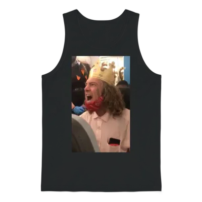 Burger King Guy Unisex Tank Top - Black