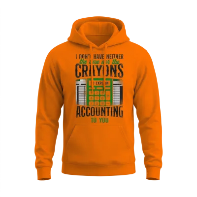Accountant Bookkeeper Accounting Unisex Hoodie - Safety Orange
