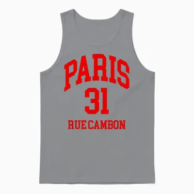 Paris Geschenk Paris 31 Rue Cambon, Eiffelturm Reise Damen Unisex Tank Top - Sport Grey