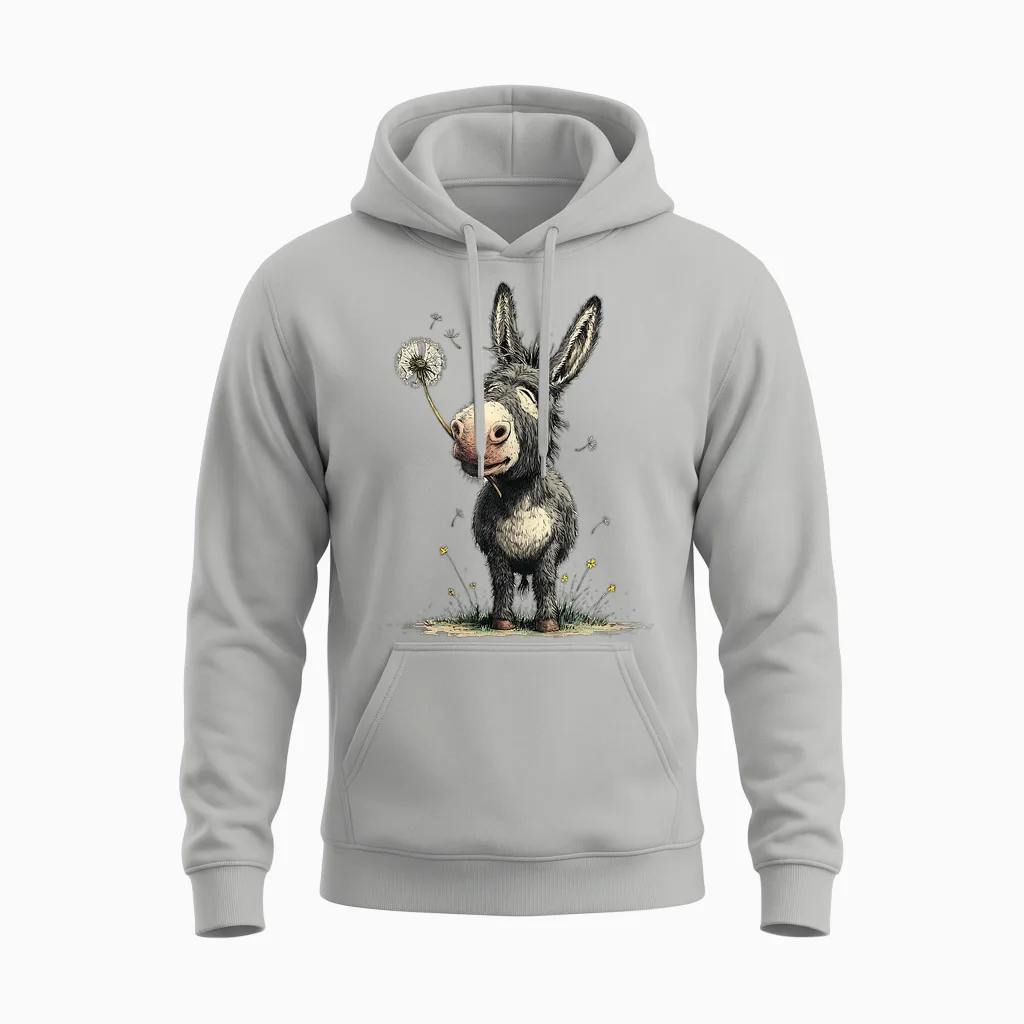 Cooles Pusteblume Esel Kostüm Für Blumen- Und Eselliebhaber Unisex Hoodie in Ash