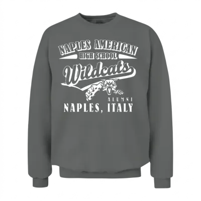 Naples American High School Wildcats Alumni Unisex Sweatshirt - Graphite Heather