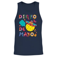 Dinko De Mayo Cinco De Mayo Pickleball Unisex Tank Top - Navy – 2