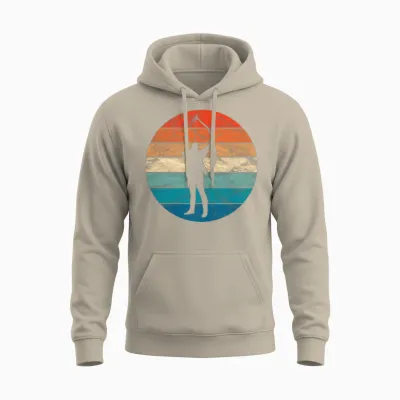Vintage Retro Archery Unisex Hoodie - Sand