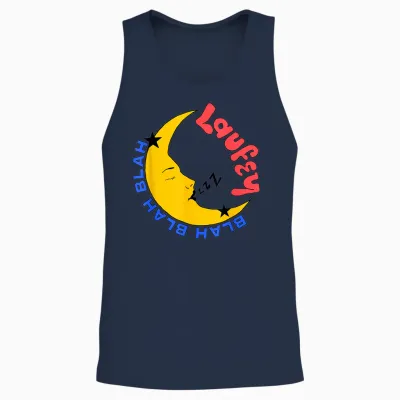 Laufey Blah Blah Blah Unisex Tank Top - Navy