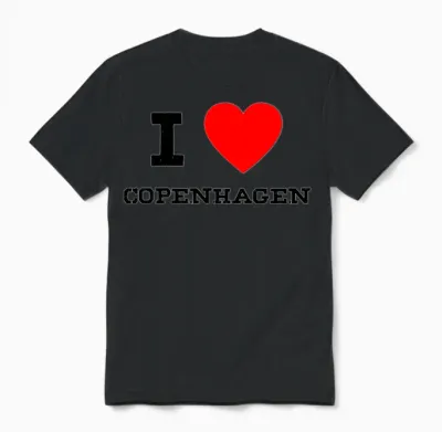 I Love Copenhagen Unisex T-Shirt - Black