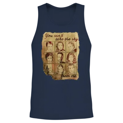 Firefly Burned Unisex Tank Top - Navy