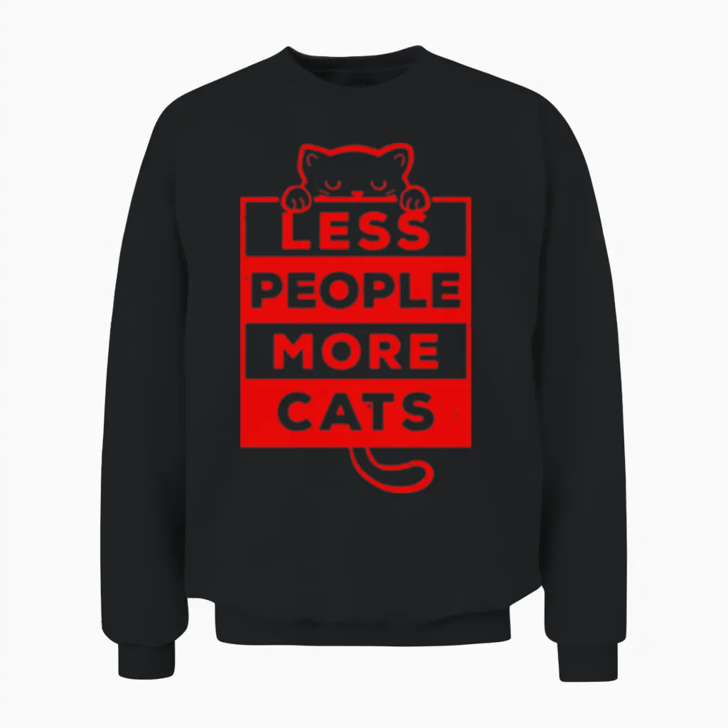 Funny Cat Lover - Lovers Unisex Sweatshirt in Black