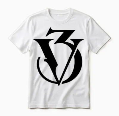 Victoria 3 Strategy Game Icon Black T-Shirt, Grey, S Unisex T-Shirt - White