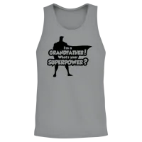 Grandfather - Im a Grandfather! Whats Your Super Unisex Tank Top - Sport Grey – 2