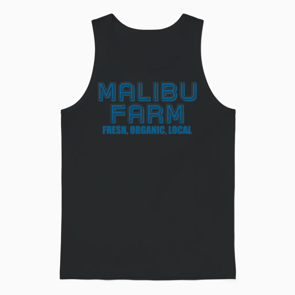 Malibu Farm Miami Beach Fresh Organic Local Unisex Tank Top in Black